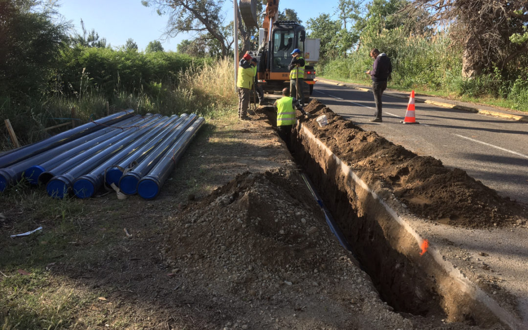 Nouveau réseau d’Eau Potable sur le lido de la Marana